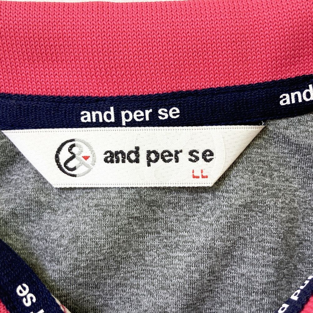 新品 未使用 現行モデル ペラフィネ ゴルフ メンズ ピンクポロシャツ Lサイズ 新品 未使用 現行モデル ペラフィネ ゴルフ メンズ ピンク