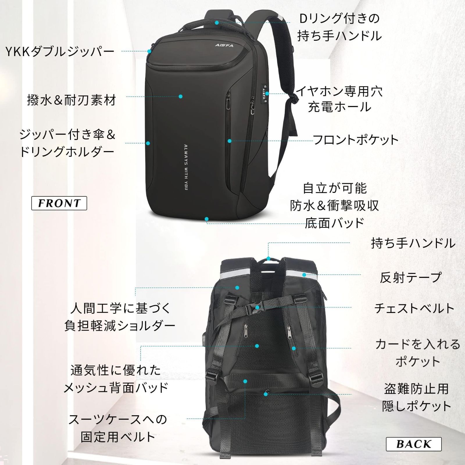 特価セール】ビジネス バックパック PC ラップトップバック bag大容量 ...