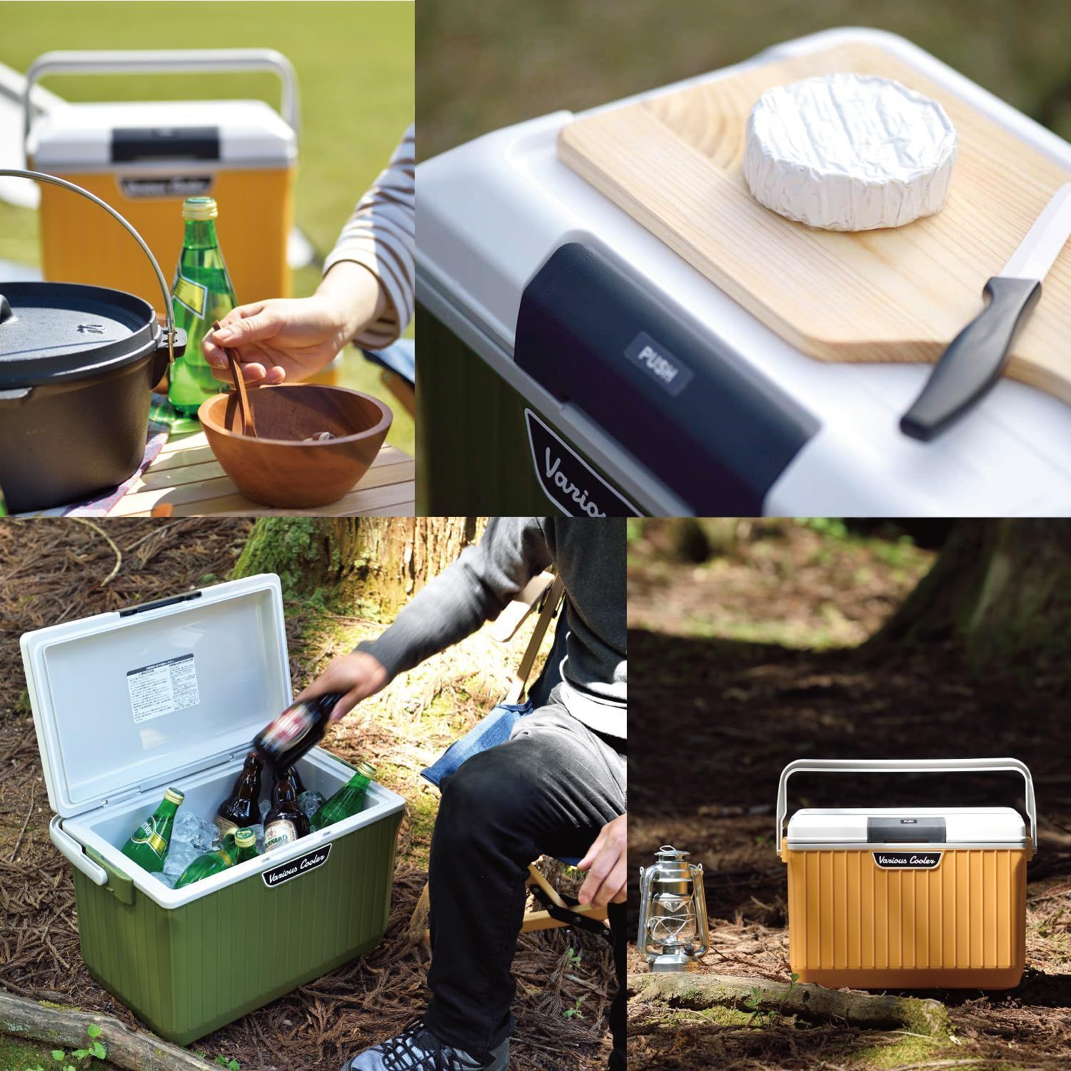 大型 クーラーボックス DIYモスグリーン