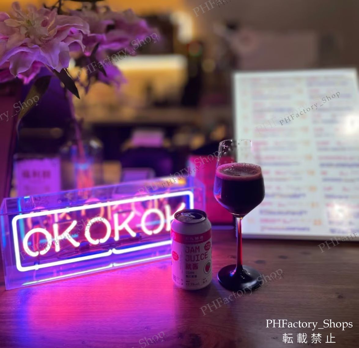 ネオンサイン OK OK OK ネオン管 オーダー BAR カフェ 店舗装飾 ネオンサイン OK OK OK ネオン管 オーダー BAR カフェ 店舗装飾 ネオン