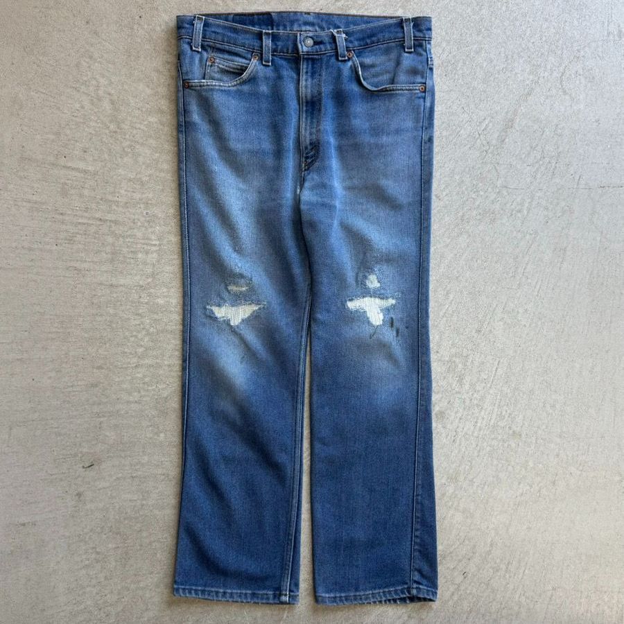 90s Levi s 517 36×29 ストレッチ デニムパンツ リーバイス アメリカ製 フ ブルージーンズ ボロ