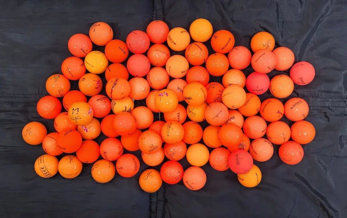 かわいい色 ゴルフボール ボール 100個