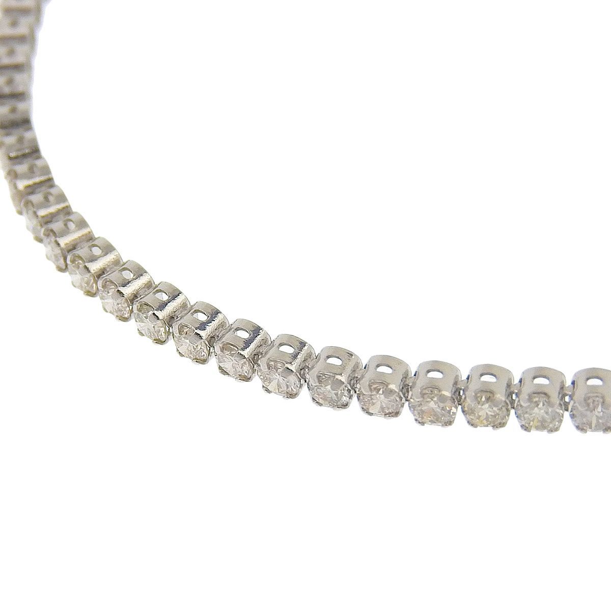 4216) Pt900 プラチナ ダイヤモンド 2.10ct テニスブレス ブレスレット 
