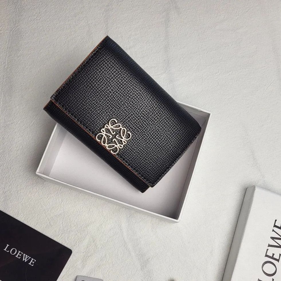 Loewe ロエベ 三つ折り 財布 ブラック