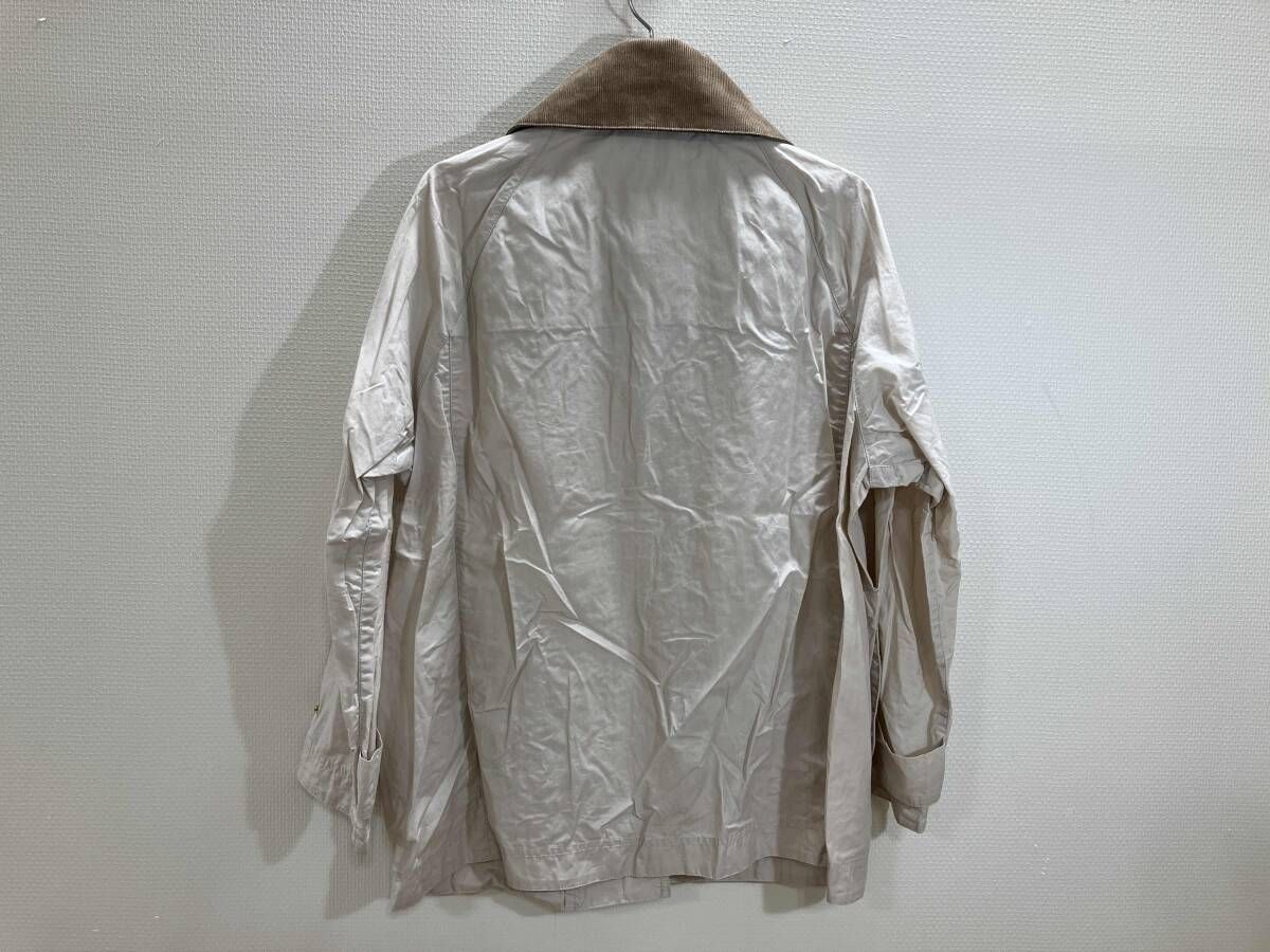 Barbour バブアー hutton showerproof ボタンジャケット ジャケット ハーフコート サンドベージュ UK10