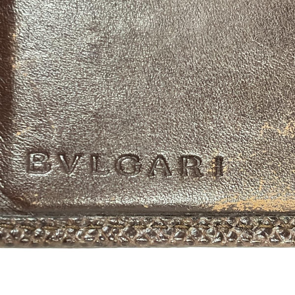 BVLGARI(ブルガリ) Wホック財布 ブルガリブルガリ ダークブラウン