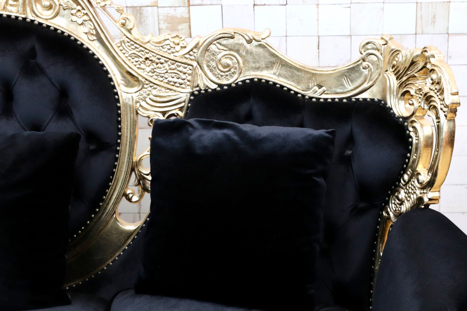 ブラック×ゴールド ファブリック