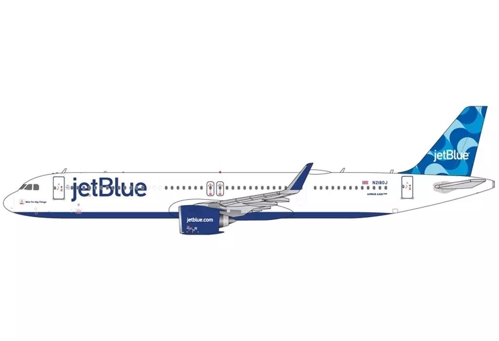 新作登場，格安 【新品】ミニカー 1/400 A321neo ジェットブルー航空 ”Mint for Big Things” N2180J [GJJBU2288] その他