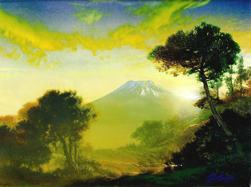 真作】デイル・ターブッシュ Dale Terbush 「青く美しき世界 No.11