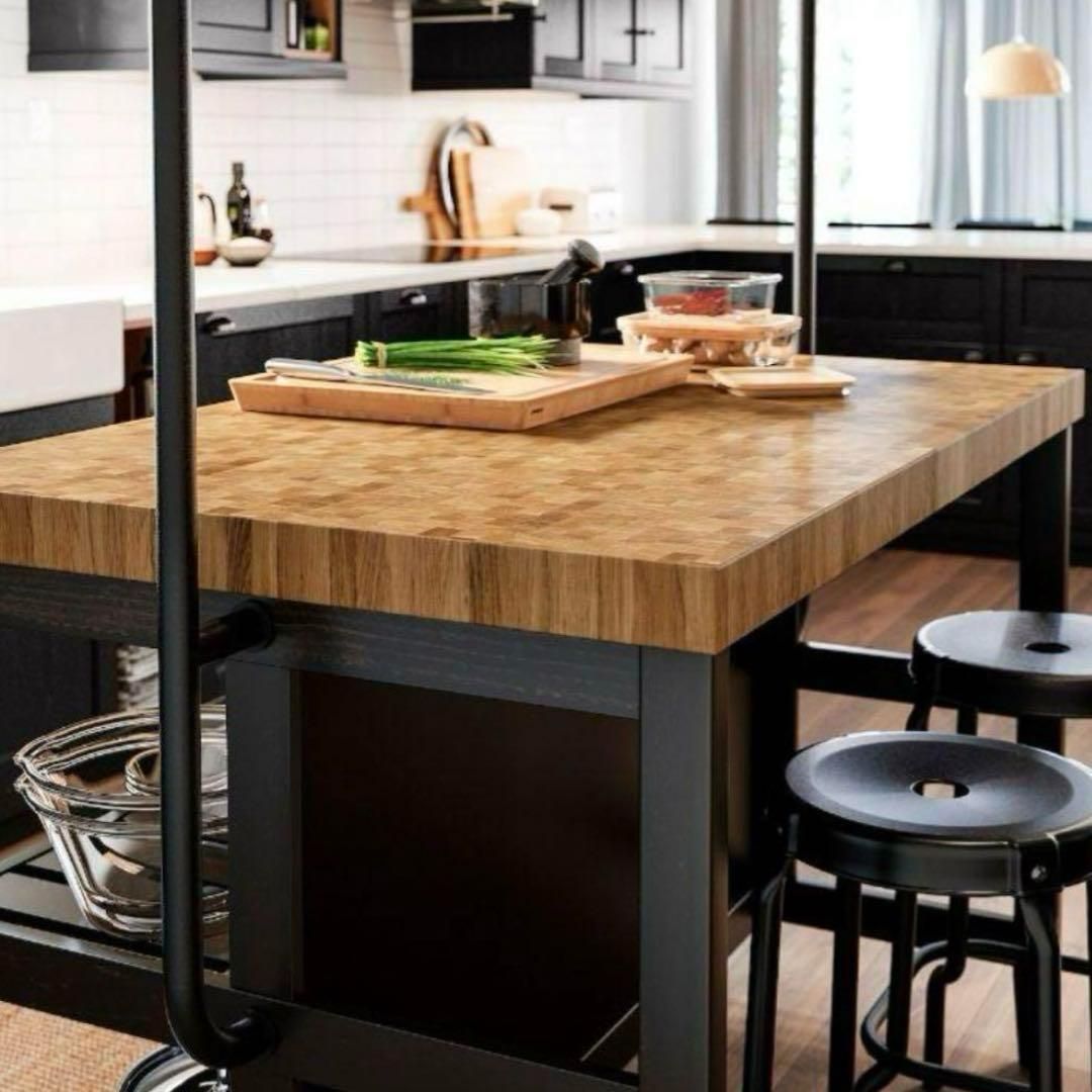IKEA 　　カウンターテーブル 　STENSELE ステーンセレ STENSELE ステーンセレ カウンターテーブル, チャコール