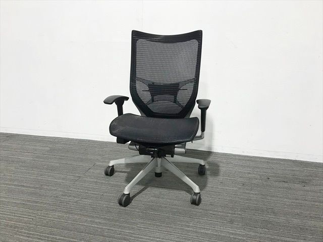オカムラ バロン ハイバック スタンダードメッシュ ランバーサポート付 オフィスチェア ブラック