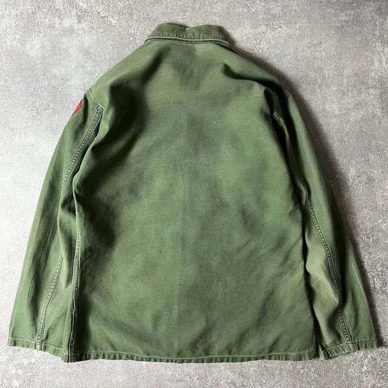60s 68年製 米軍実物 US ARMY コットン サテン ユーティリティ シャツ メンズ M程 60年代 ヴィンテージ アーミー シャツ袖 2nd OG107 軍物 楽天市場】60s ビンテージ □ US ARMY 米軍実物 フルパッチ