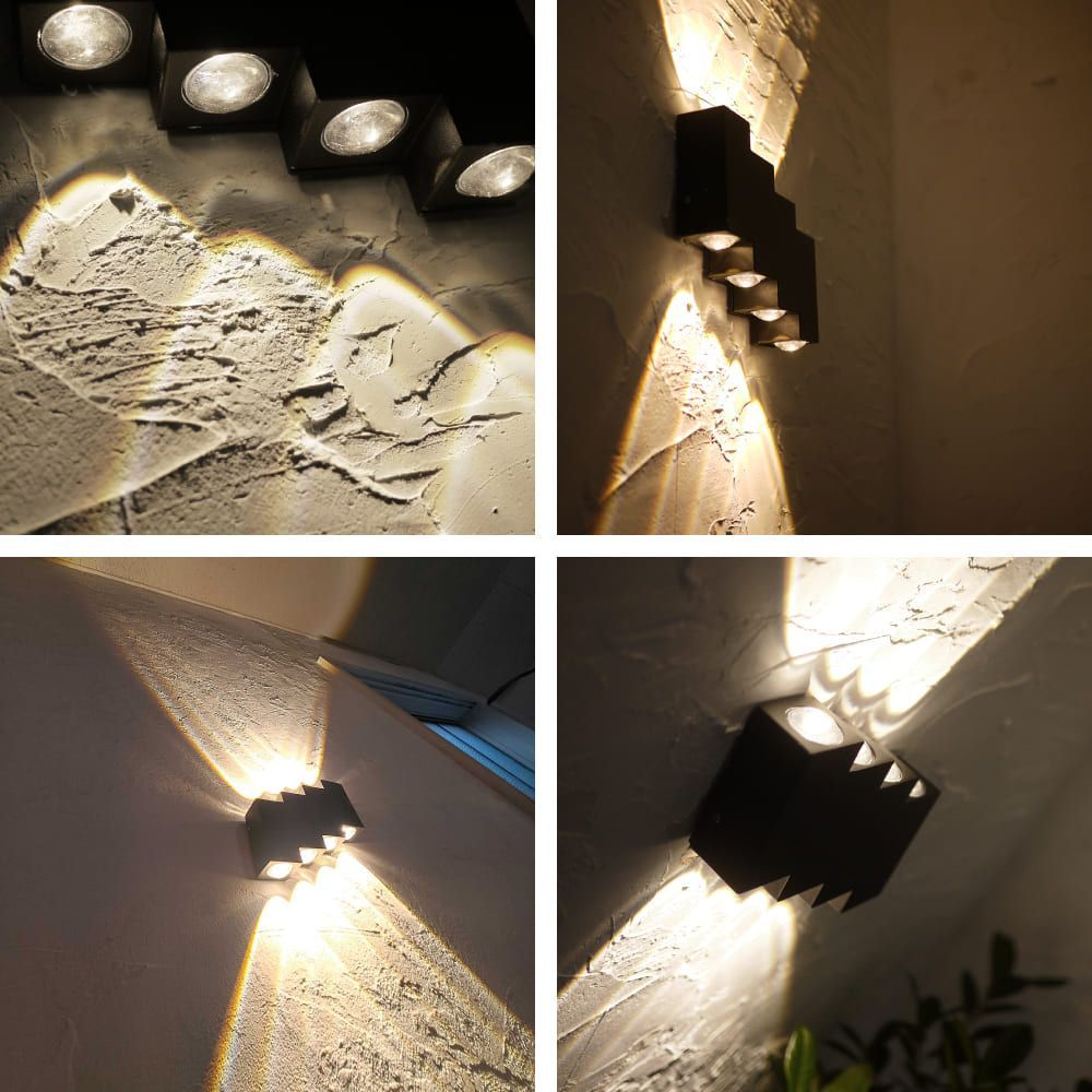 WP022】ブラケットライト 8灯 外灯 壁 玄関 ポーチライト 屋外 壁付け