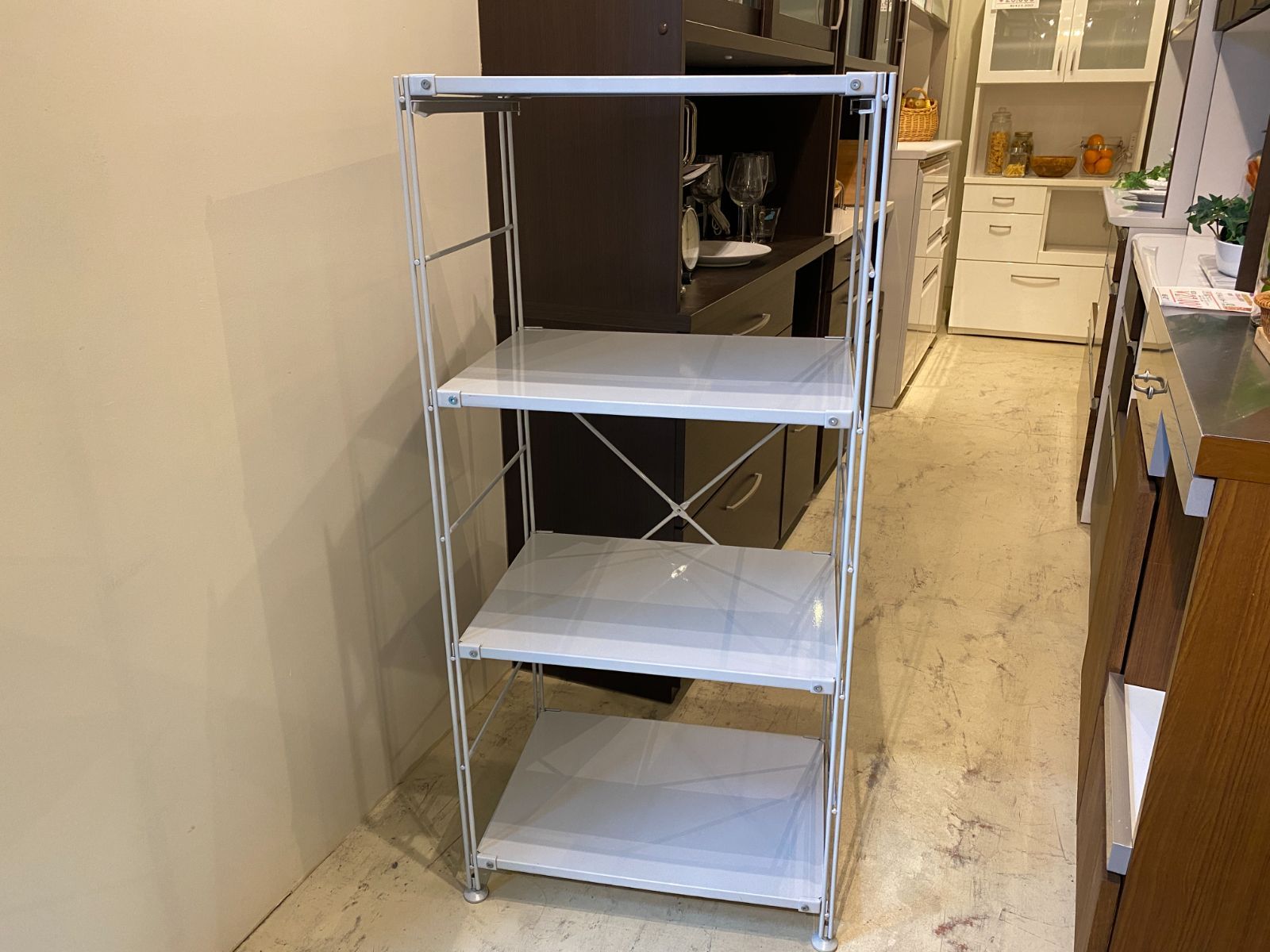 無印良品 MUJI シェルフ フリーラック 棚 茶 中古品