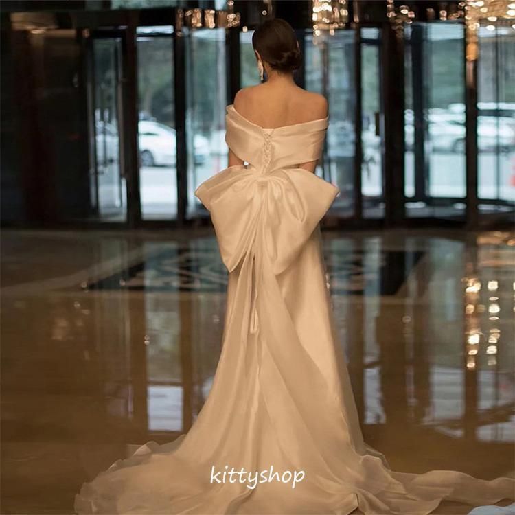 ウェディングドレス オフショルダー マーメイドドレス ホワイト V  