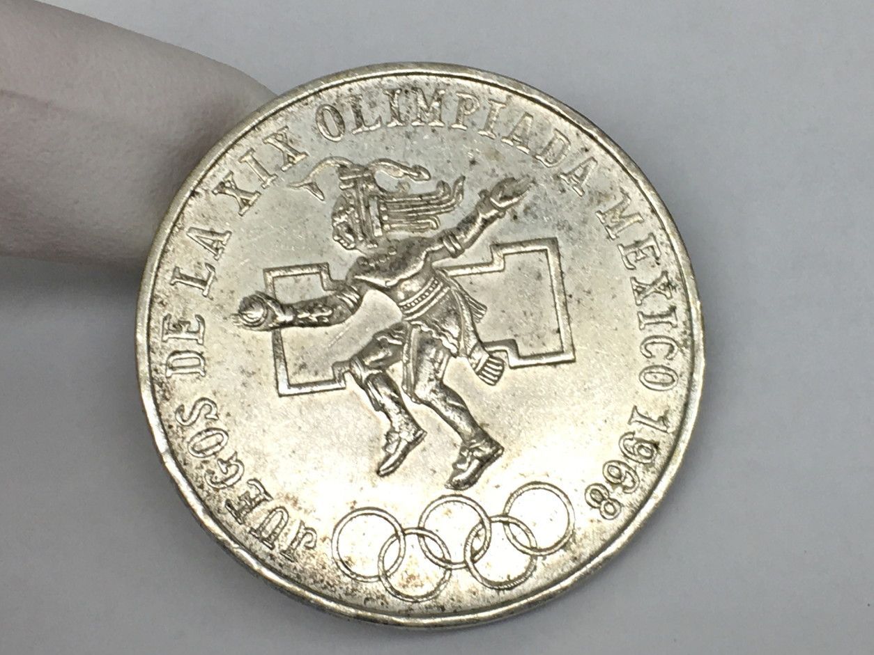 硬貨 メキシコオリンピック 記念銀貨 1968年 25ペソ 2504LT151 - メルカリ