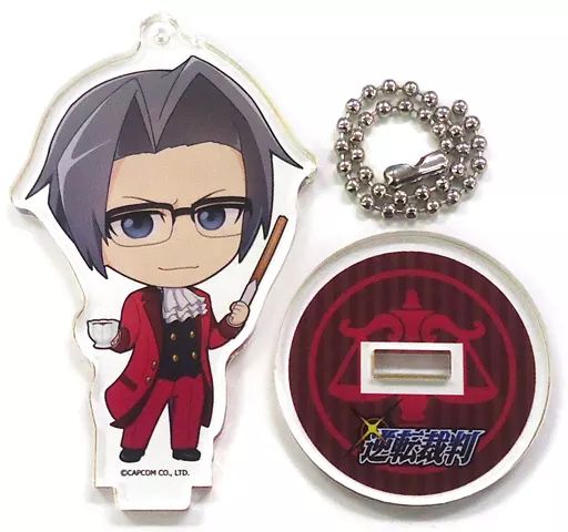 アクリルスタンド アクリルパネル 御剣怜侍 逆転裁判×CHURRO STAR トレーディング2wayアクリルスタンド