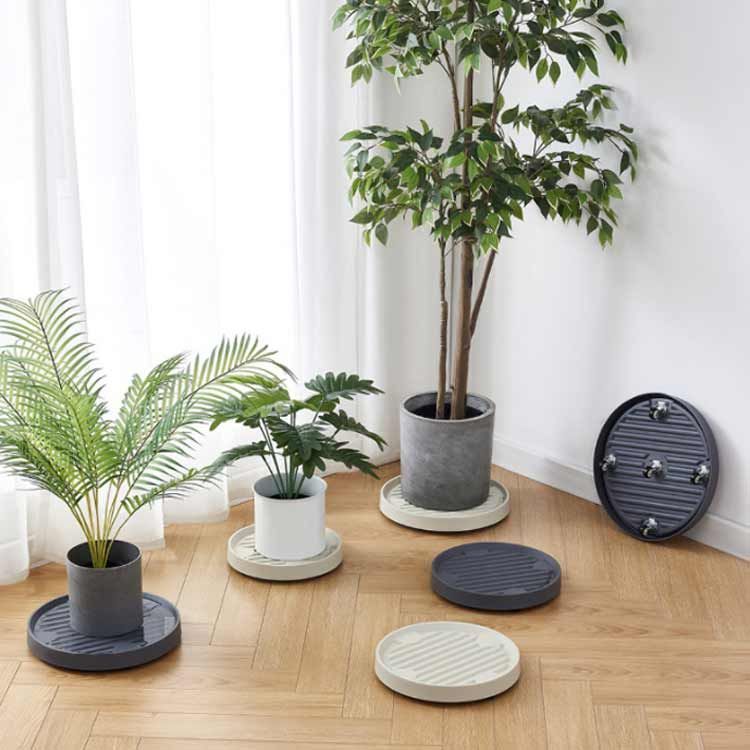【一部予約！】 台座付き（北欧 素焼きのような丸形鉢 プランター 観葉 植木鉢 工芸品