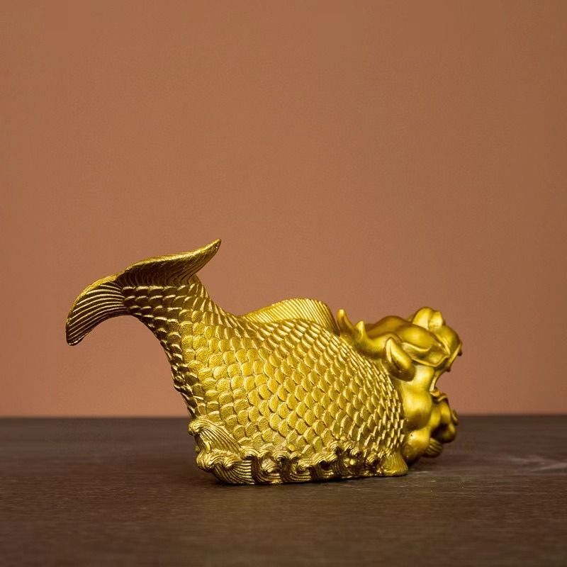 魚 オブジェ 置物 ゴールド 風水 金運 縁起物 【公式通販】
