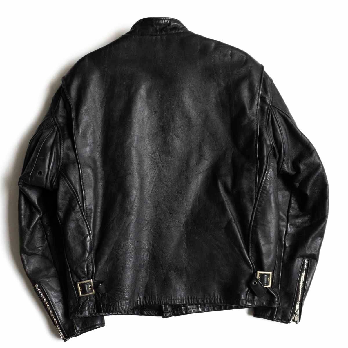 ボアライナー付 schott ショット 641 黒革シングルライダース 36