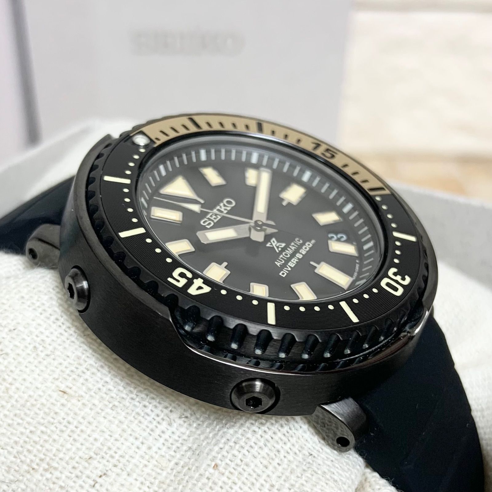 美品】SEIKO SBDY091 自動巻き ミニツナ ツナ缶 サファリ 防水