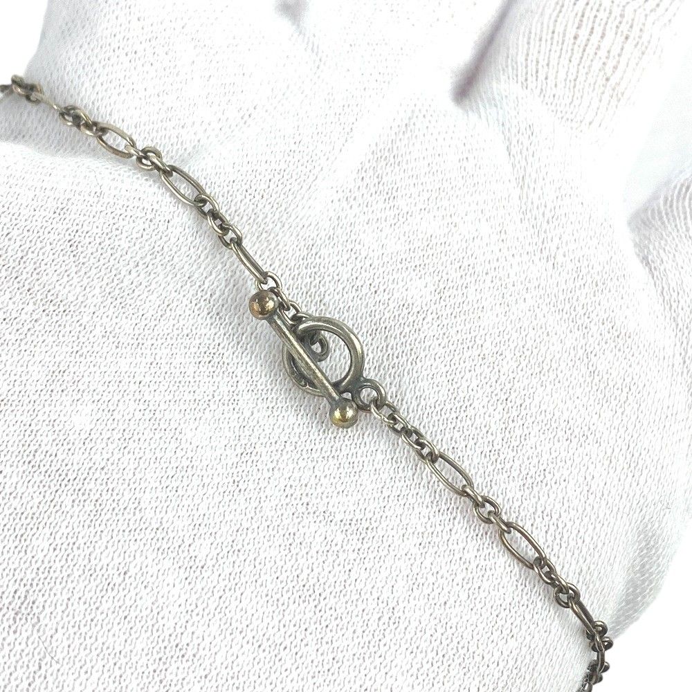 □美品□ ジョージジェンセン ラブラドライト クリア 石 ネックレス