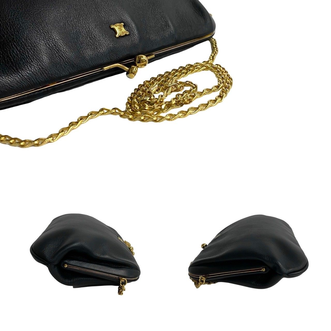 セリーヌ　ヴィンテージ　カバン美品、袋付き 極 美品 袋付き CELINE セリーヌ ヴィンテージ トリオンフ ロゴ