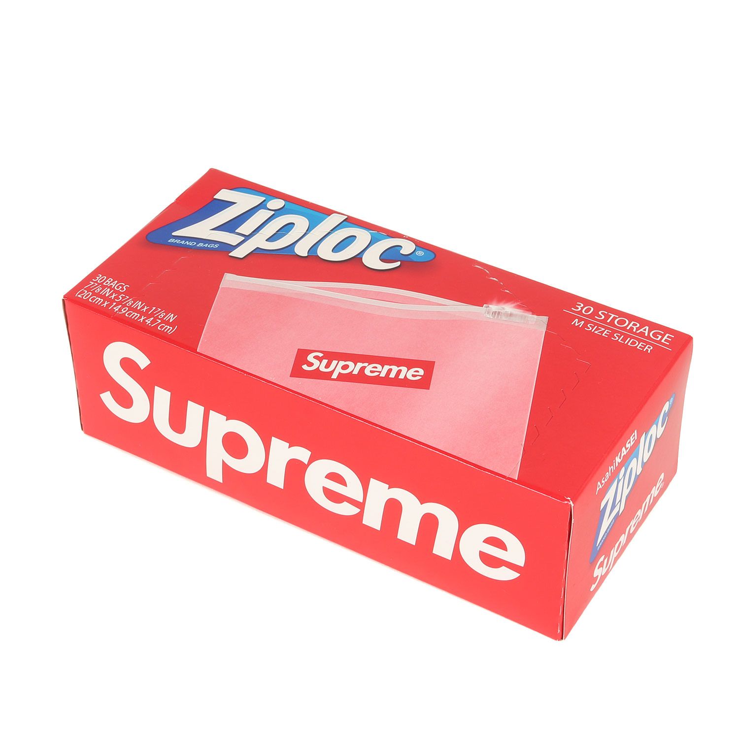 supreme】新品 旭化成 ziploc ジップロック 30枚入り×2箱