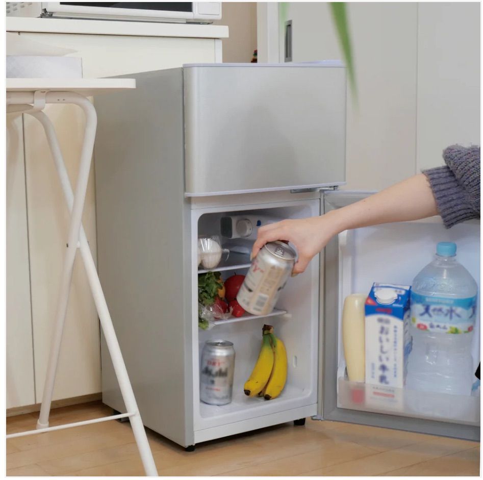 省エネ＆静音設計】小型冷蔵庫 60L 2ドア 冷凍・冷蔵分離タイプ