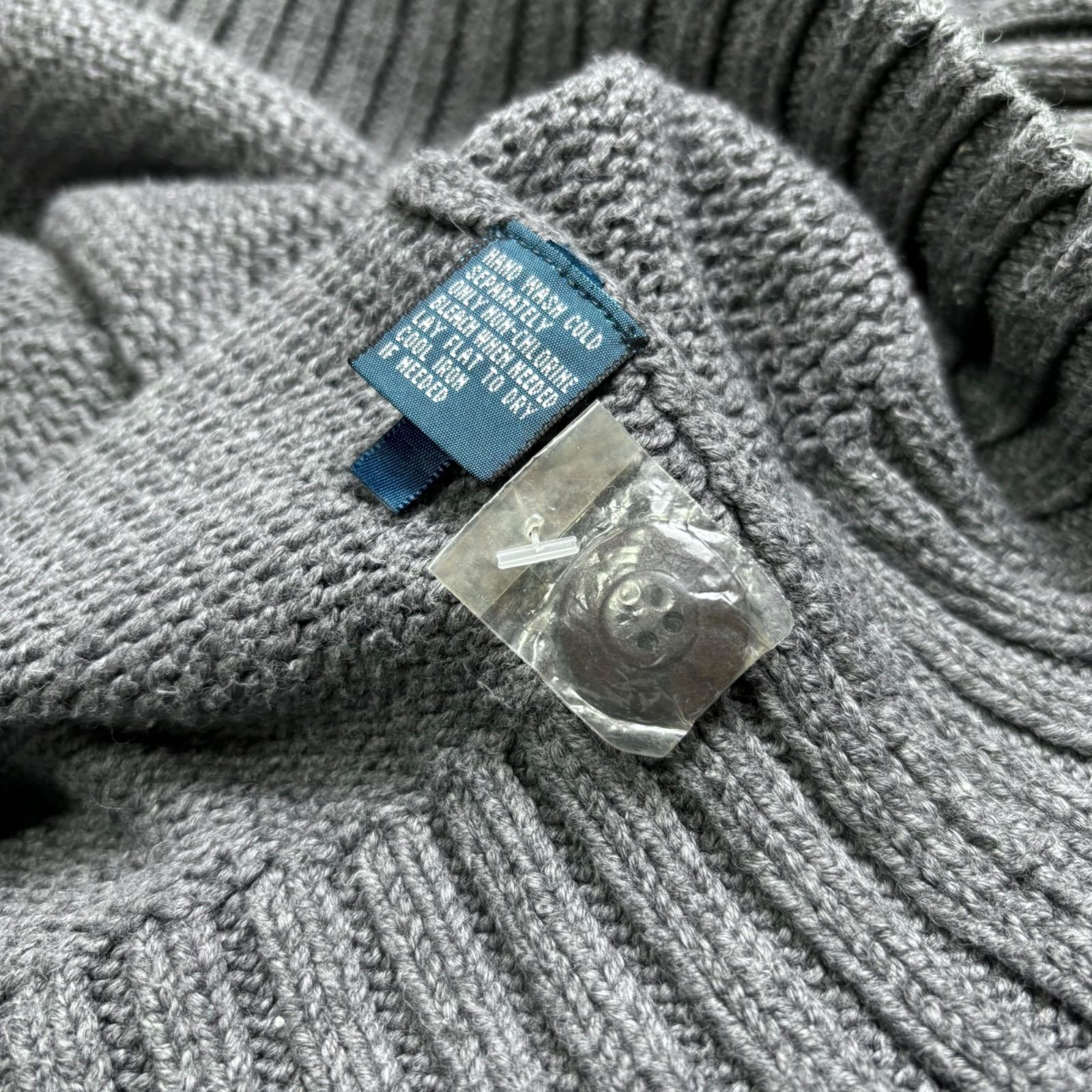 90's Polo by Ralph Lauren Henry Neck Cotton Knit Sweater 【XXL