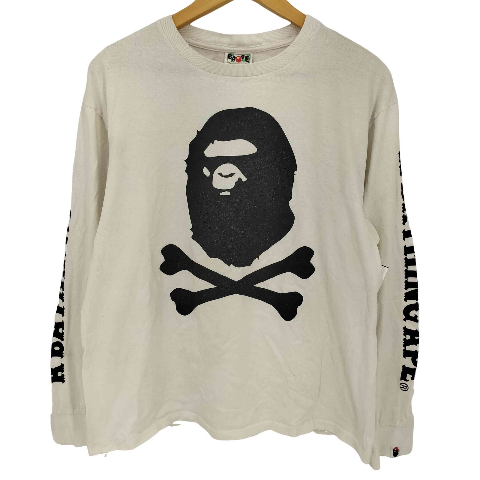アベイシングエイプ A BATHING APE Crossbone L/S Tee メンズ JPN：L 