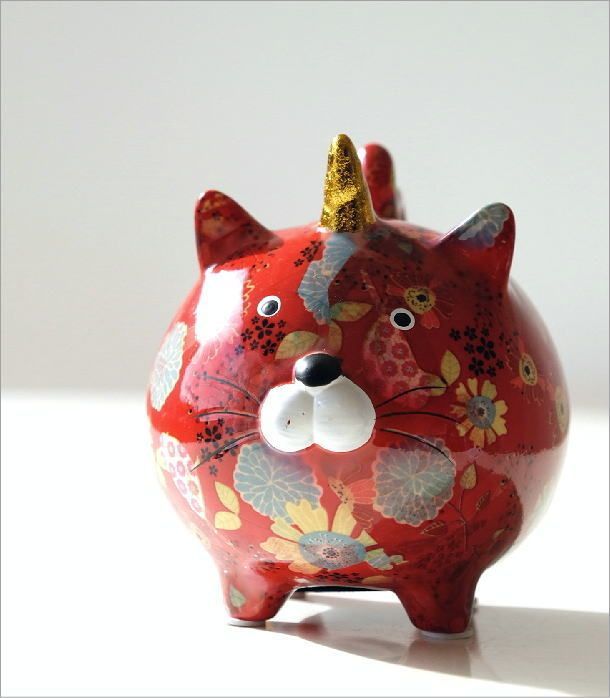 貯金箱 おしゃれ かわいい 陶器 ネコ 猫 オブジェ 置物 置き物