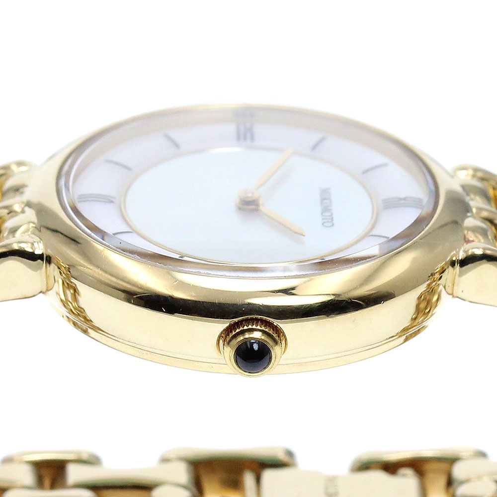 ミキモト MIKIMOTO パールウォッチ クォーツ レディースベルト訳あり_  