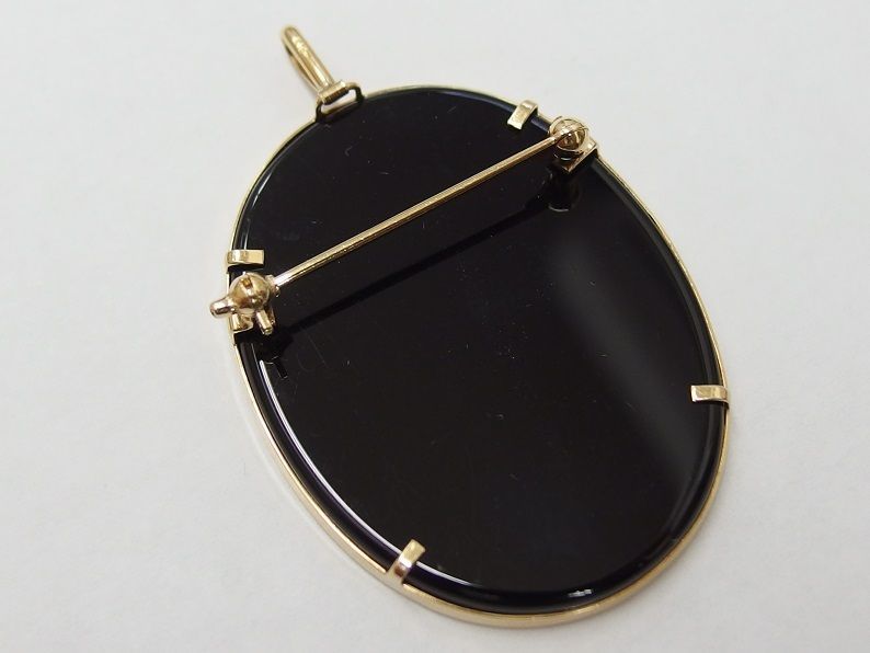 K18 カメオ ブローチ ペンダントトップ - メルカリ