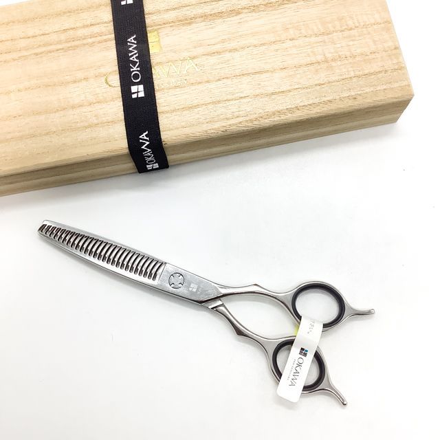 ♥ オオカワプロシザーズ オオカワプロシザーOKAWA PRO SCISSORS R-series 263 メガネ シザー セニング 美容ハサミ すきばさみ 美容師 理容師 約35～40% 右利き 5.8インチ sc2518