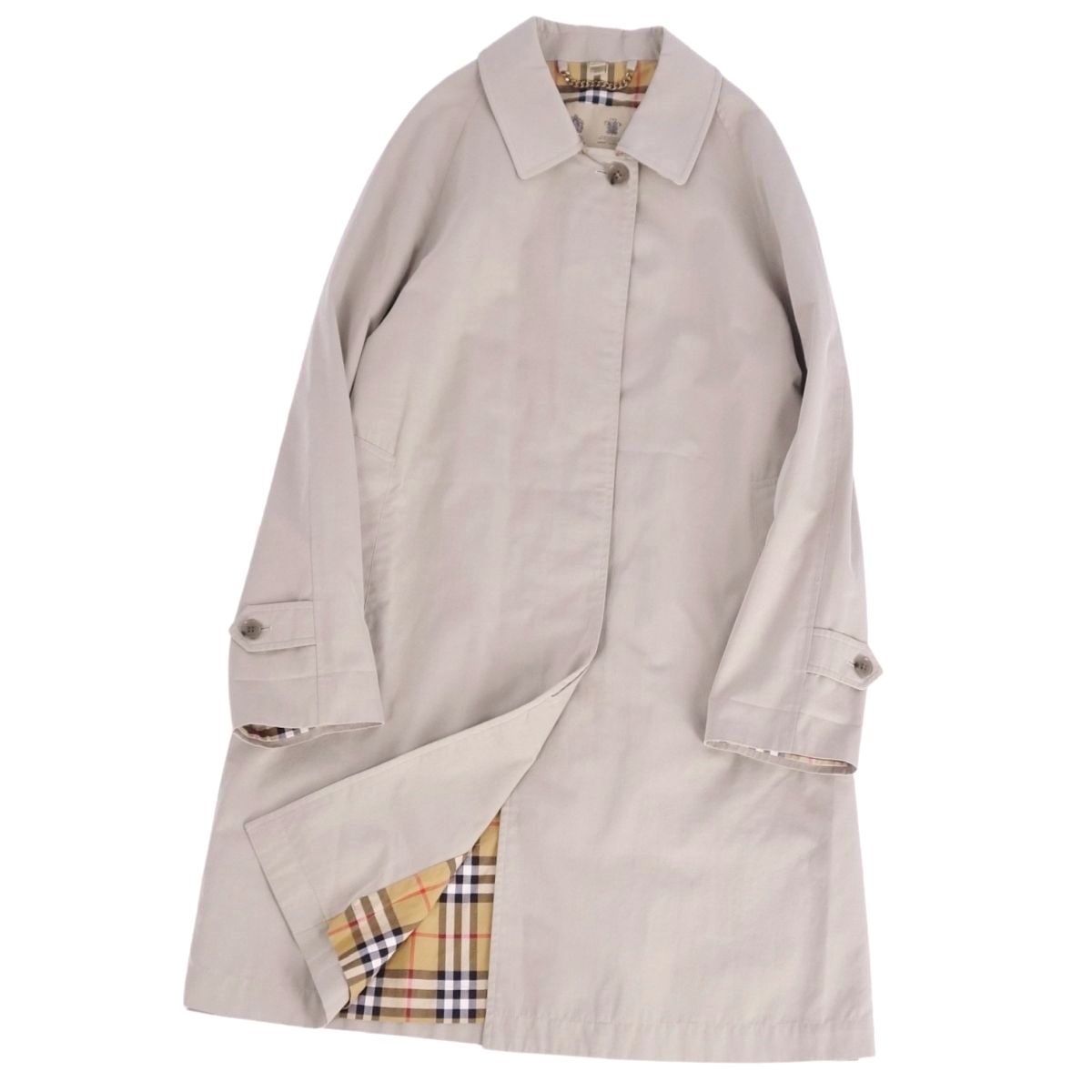 美品 バーバリー BURBERRY 英国製 ステンカラーコート バルマカーン