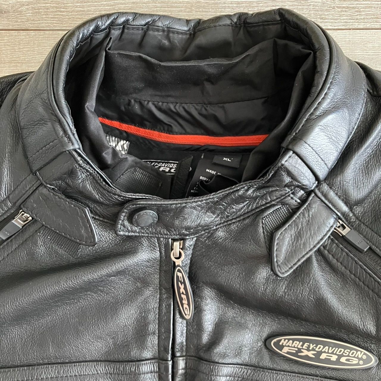 ハーレーダビッドソン レザージャケット インナー付き 黒 XL - メルカリ