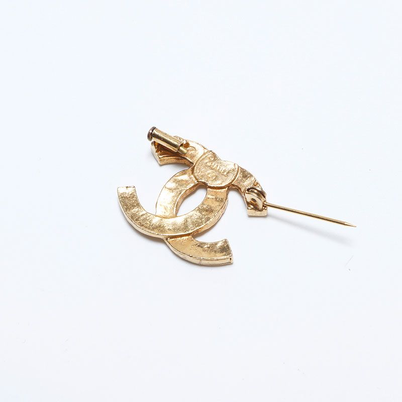 CHANEL シャネル ブローチ 1980s ラインストーン ミニ - メルカリ