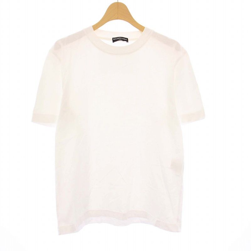 BALENCIAGA ロゴ 半袖Tシャツ ホワイト【S】 BALENCIAGA ホワイト 半袖Tシャツ S - メルカリ