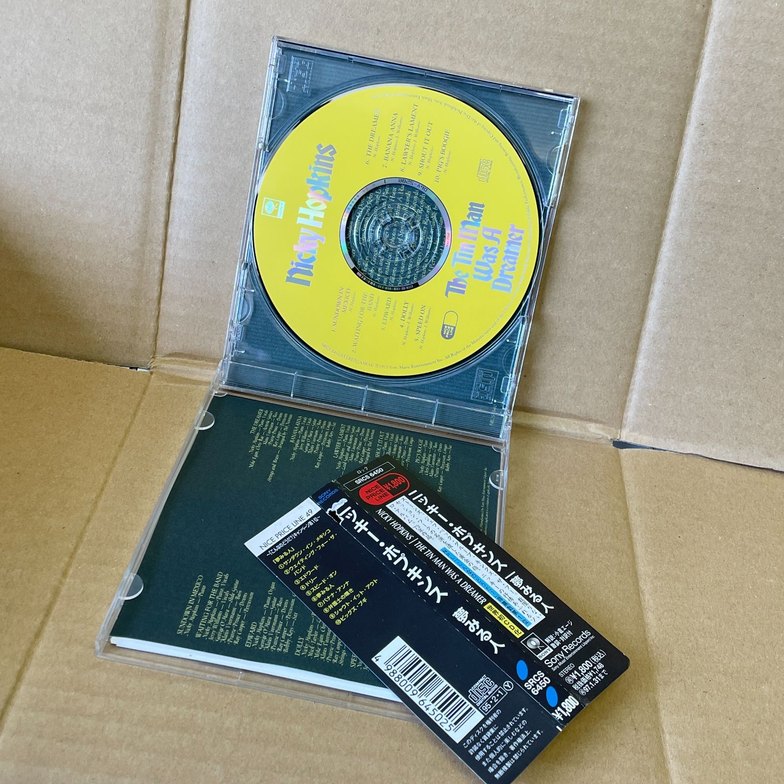 ニッキーホプキンス 夢みる人 世界発CD化帯 Nicky Hopkins The