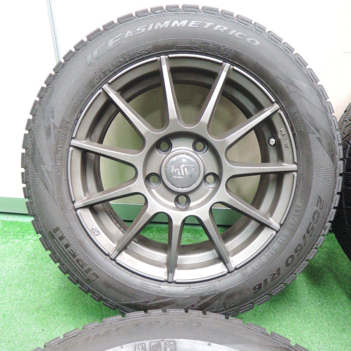 キレイ☆BMW 等 MSW O・Z 205/60R16 スタッドレス ピレリ アイス