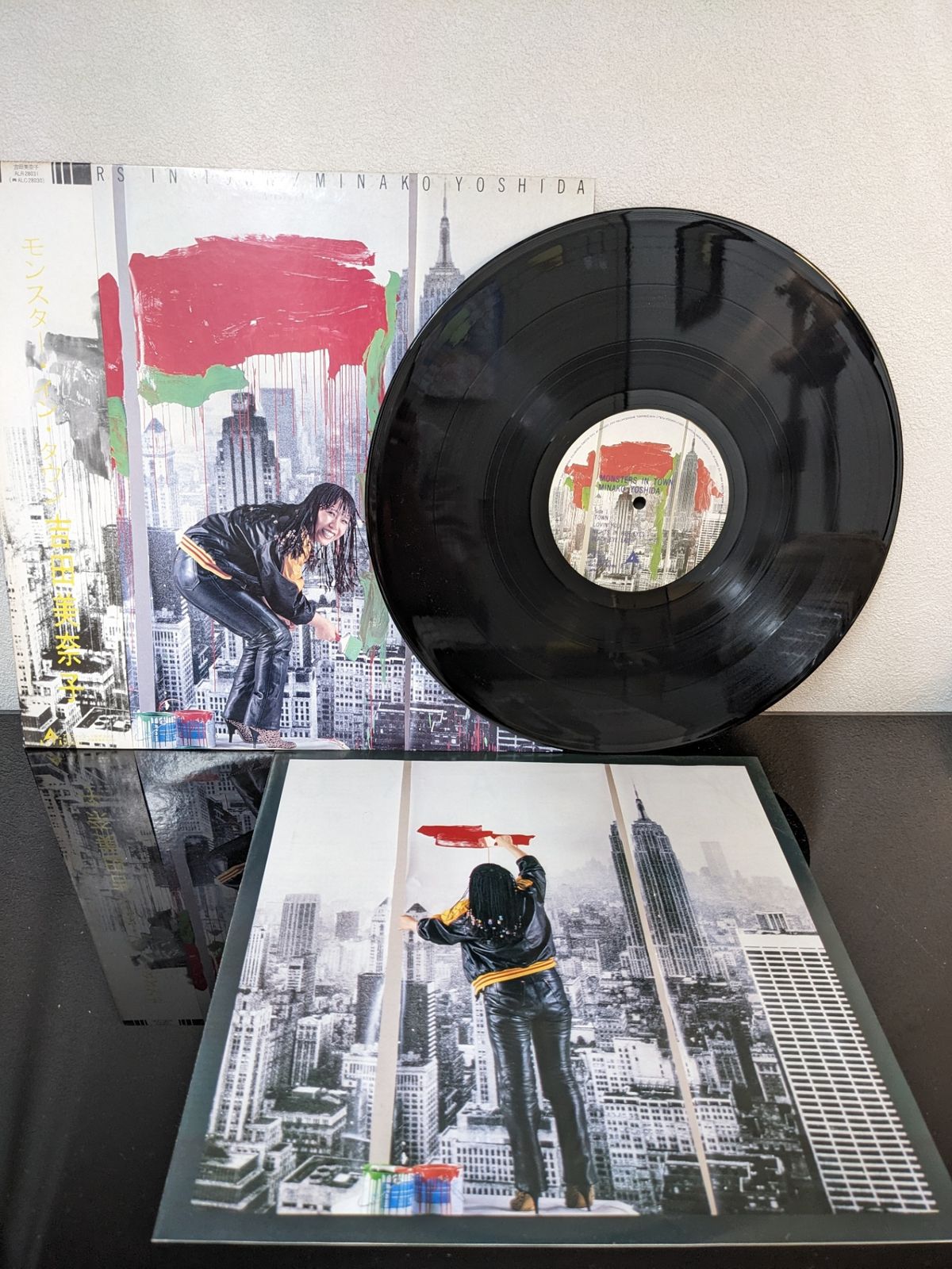 LP：吉田美奈子 モンスター・イン・タウン：帯付 MONSTERS IN TOWN：和モノ