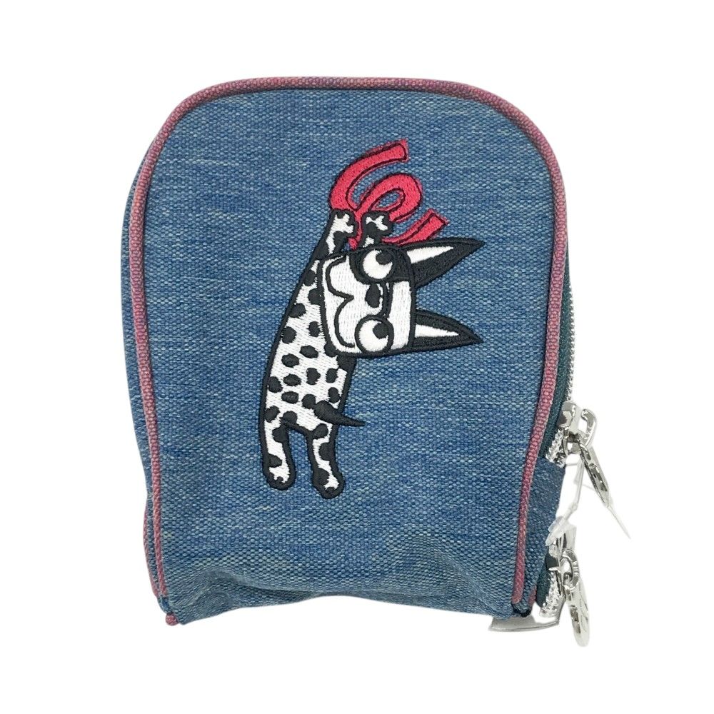 M.U SPORTS エムユースポーツ 2way カートポーチ アーモ刺繍 ブルー系 240101439135 ゴルフウェア ストスト