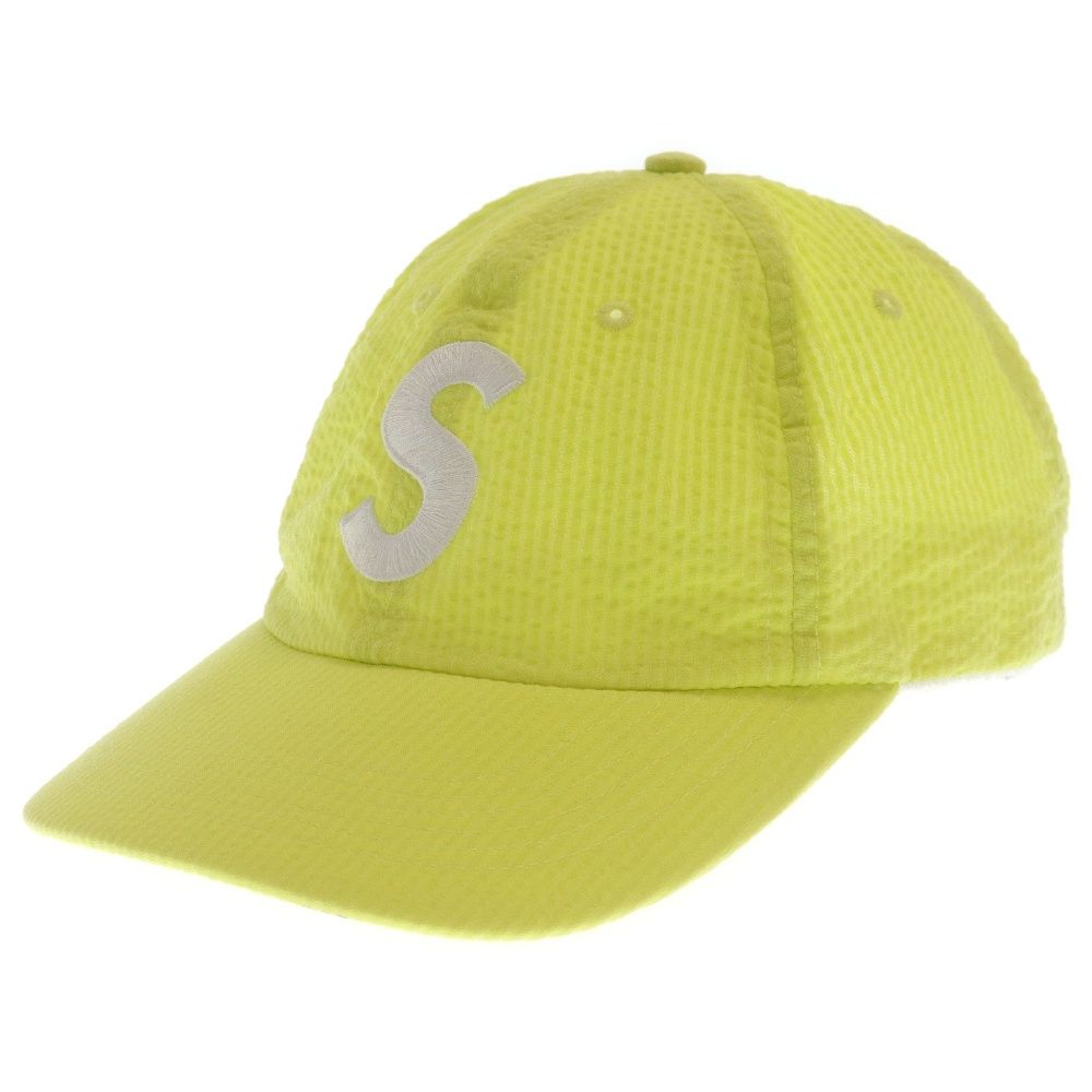SUPREME (シュプリーム) 24SS Seersucker S Logo cap Sロゴ キャップ