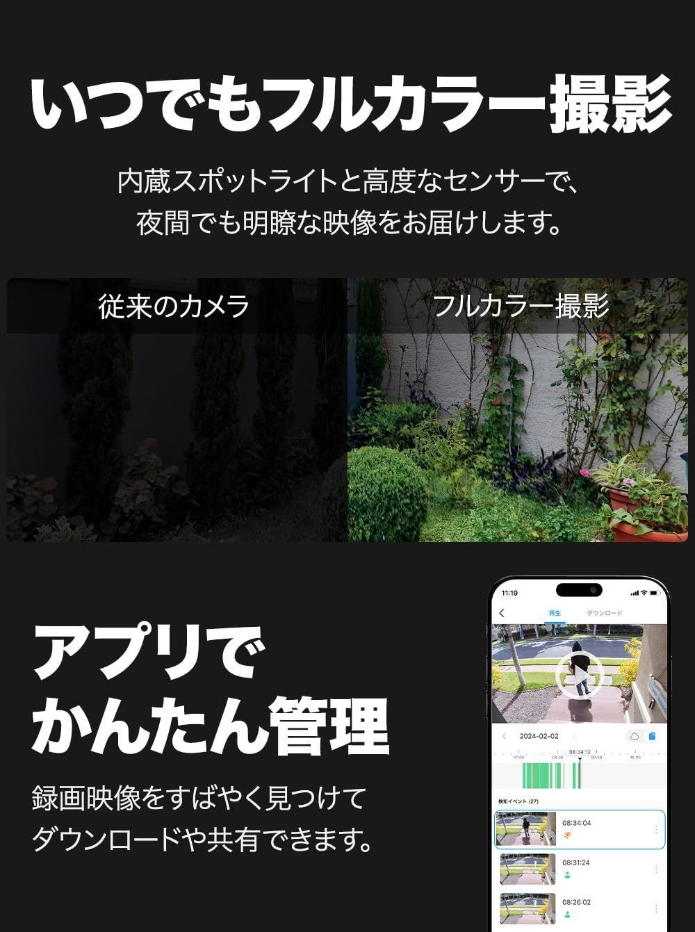搭載 Alexa Google スピーカー マイク スマートAI検知 Assistant フル ナイトビジョン 防水防塵 IP65 300万画素 対応 2K フルワイヤレス Wi-Fi Tapo Tapo ペットカメラ 太陽光パワー ソーラー