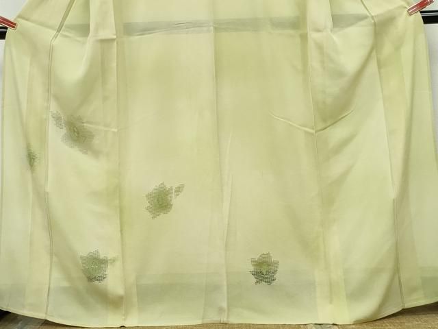 平和屋着物＊夏物 中国三大刺繍 訪問着 スワトウ刺繍 舞花文 暈し染め