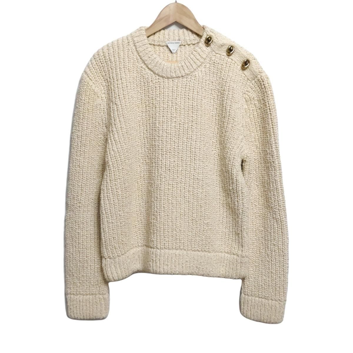 BOTTEGA VENETA(ボッテガヴェネタ) 長袖セーター サイズXL メンズ美品  - 736692 V2QT0 ライトベージュ ノット