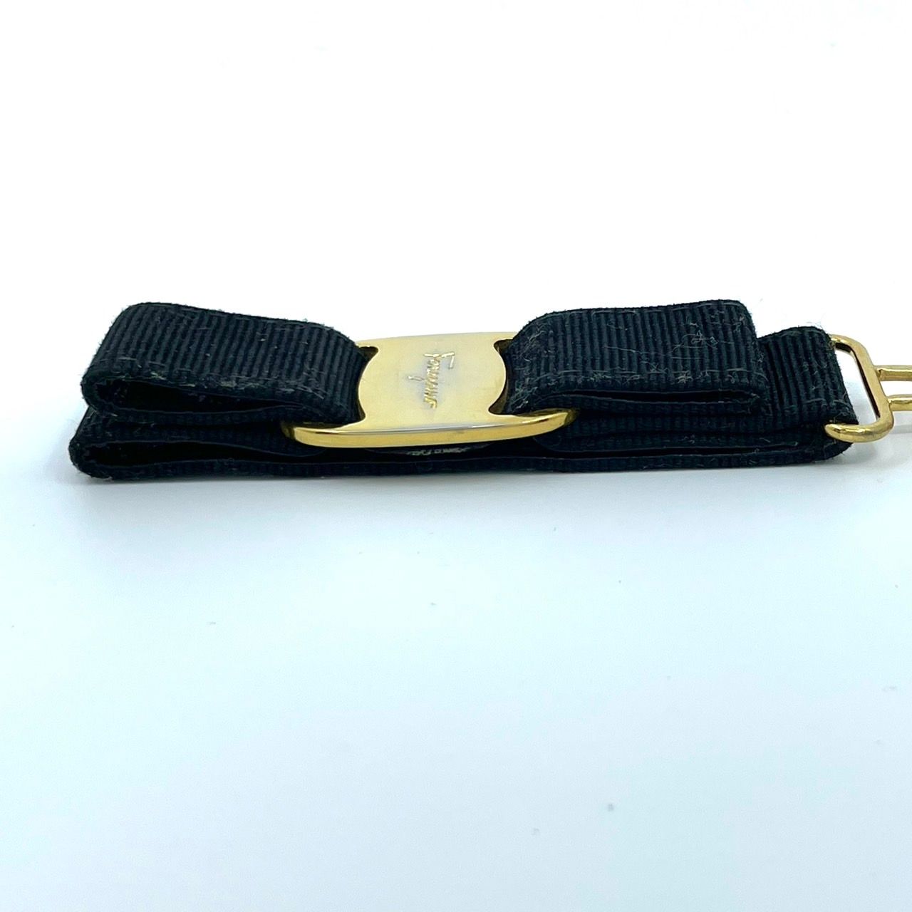 Salvatore Ferragamo ブラックリボン キーホルダー FERRAGAMO Salvatore Ferragamo フェラガモ ヴァラリボン