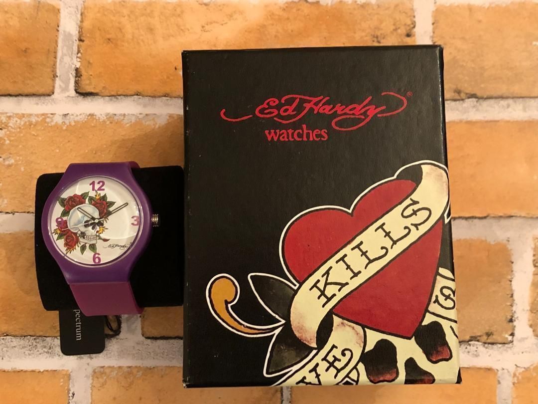 エドハーディー 腕時計 エドハーディー ユニセックス スカルローズ  