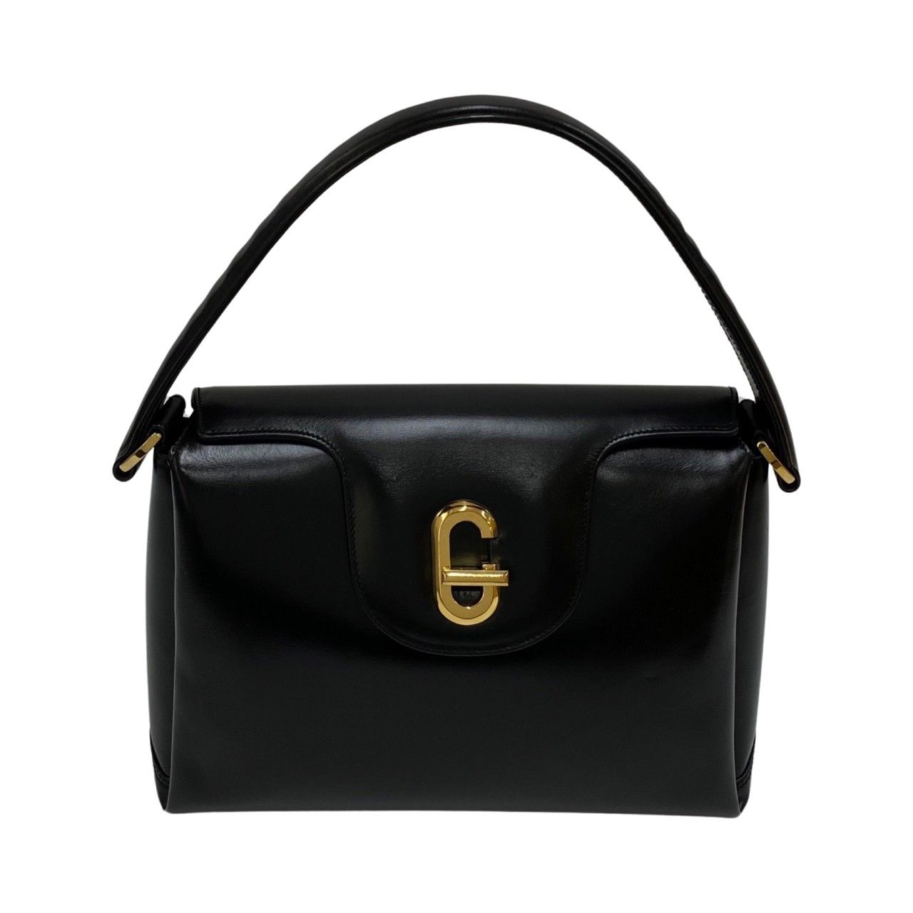 GUCCIレザートート黒 - トートバッグ